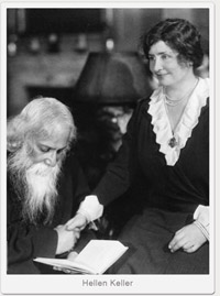 Helen Keller et Rabindranath Tagore