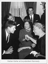 Helen Keller et le Président Kennedy